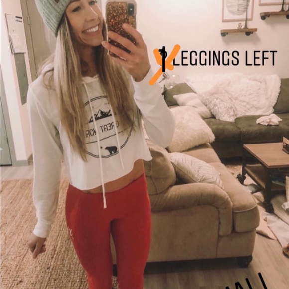 Brand new red leggings - Picture 1 of 2